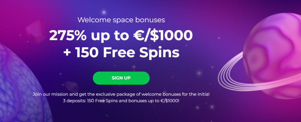 Kosmonaut Casinon bonus
