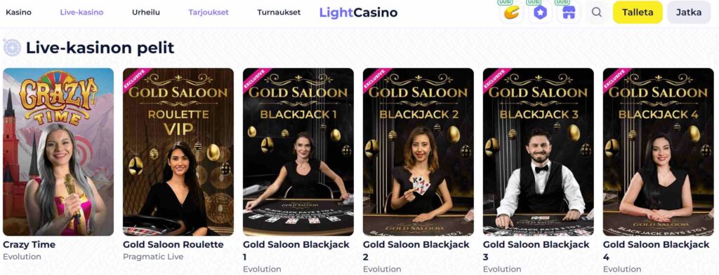 Light Casino live
